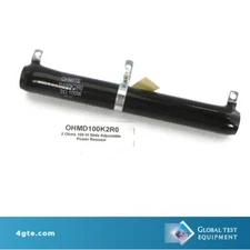 Ohmite D100K2R0 2 Ohms 100 W Slide Adjustable Power Resistor Chassis Mount