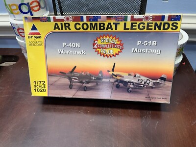 Accurate minatures 1/72 dual combo P51B and P40N Sealed