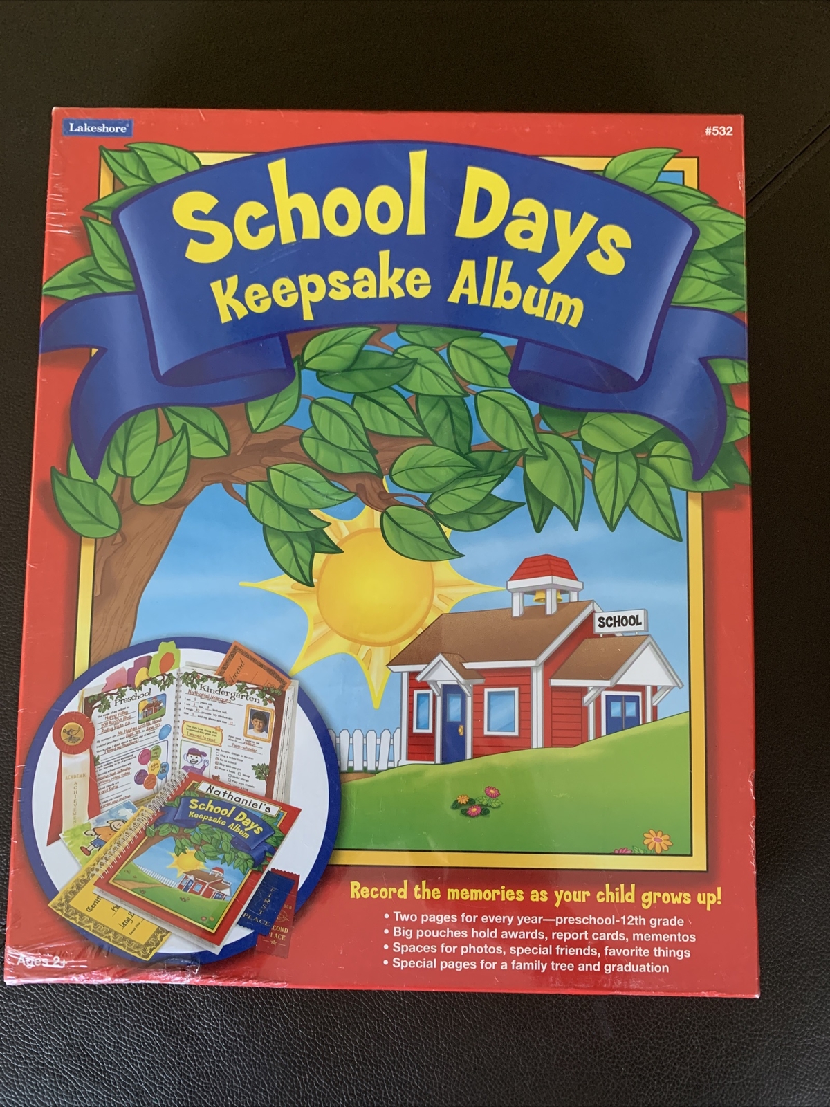 Lakeshore School Days Keepsake Album Scrapbook Preschool 12th Gift