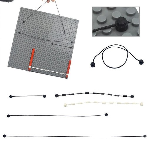 For Lego Parts 63141 String W End Studs 21l Overall W Rope Climbing Grip 20 Lot - Picture 13 of 24