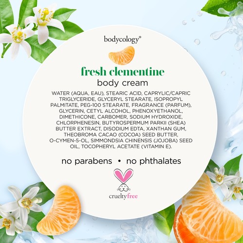 ✨ Bodycology Fresh Clementine Moisturizing Body Cream 8oz Citrus Refreshing Hydr - Bild 7 von 7