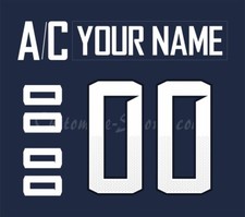 IIHF Team USA WJC Customized Number Kit for 2019-2020 Navy Hockey Uniform