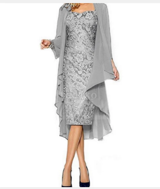 Wedding Mother Of The Bride Lace Dress Evening Formal Party Gown With Jacket Wedding Mother Of The Bride Lace Dress Evening Formal Party Gown With Jacket