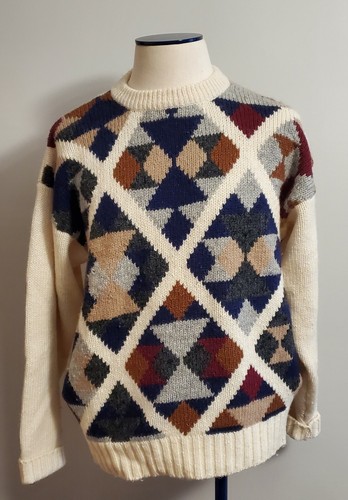 Gant Sweater Mens Geometric Pattern 