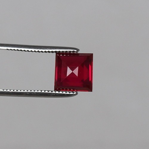 3.60 Ct AAA Quality Natural RARE Mogok Pigeon Red Ruby Square Cut Loose Gemstone - Picture 4 of 4