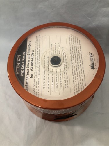 NEW Memorex DVD-R 50 Pack 16X 4.7GB 120 Min Pp - Picture 2 of 10
