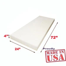 Mybecca High Density Foam Upholstery Foam Cushion size 4" X 24" X 72"
