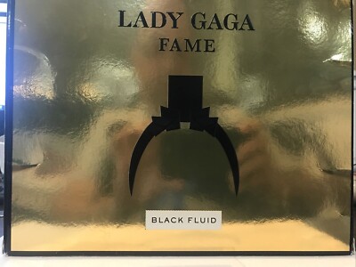 Lady Gaga Black Fluid Fame Perfume 1 Oz Spray EDP Gel 3 Piece Set