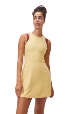 yellow athletic dress Doll’s Holiday Vintage Babydoll Mini Dress Pink M