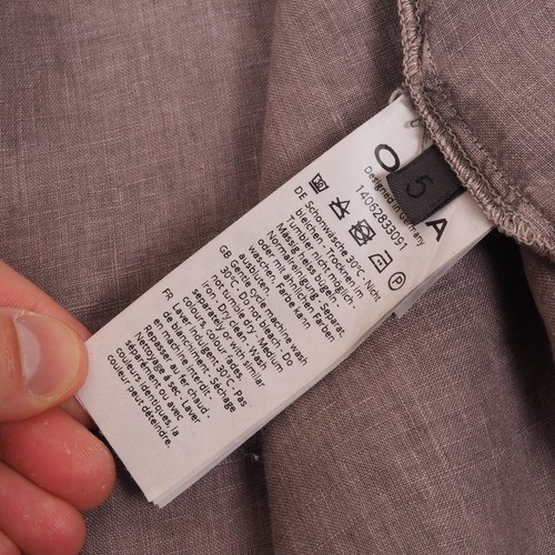 Oska Women's Beige Linen Oversized Minimalist Blazer Jacket Size 5 / L-XL - Picture 5 of 11
