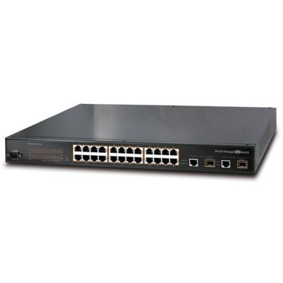 Interlogix GE-DS-242-PoE 24-Port Fast Ethernet PoE - Managed Switch