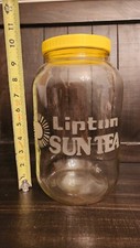Vintage Lipton Sun Tea Glass Jar Gallon Jug