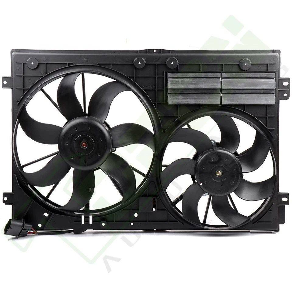 Electric Engine Radiator Condenser Cooling Fan For 2008 Volkswagen GTI Foto 2 de 4