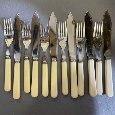Vintage Firth Fisch Besteck Set - makellos