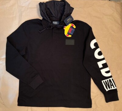 Polo Ralph Lauren Snow Beach Cold Wave Hoodie Rugby Long Sleeve 