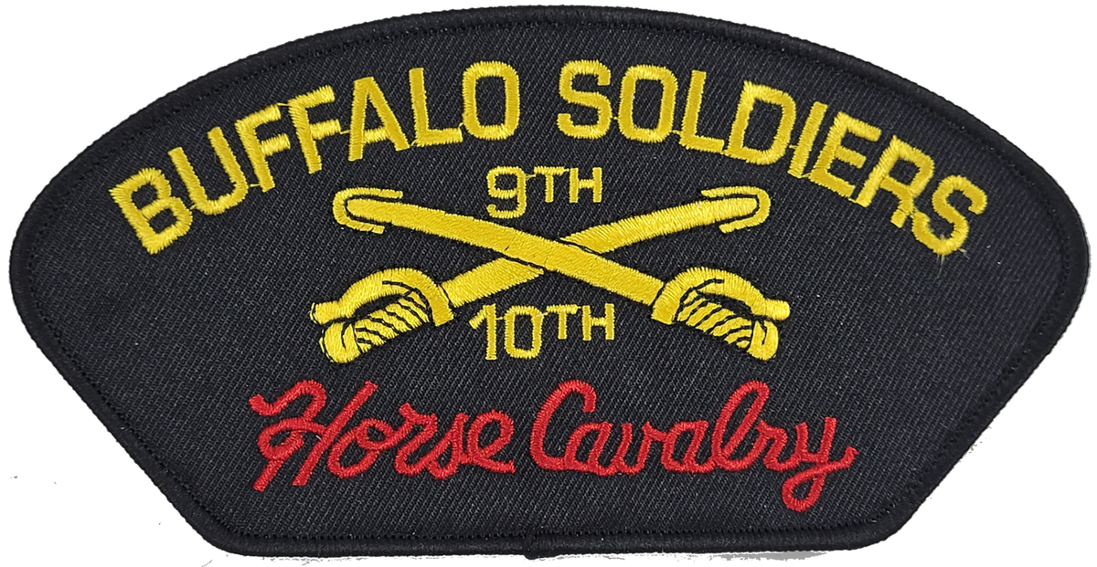 US ARMY BUFFALO SOLDIERS 9TH & 10TH CAVALRY PATCH AFRICAN AMERICAN 