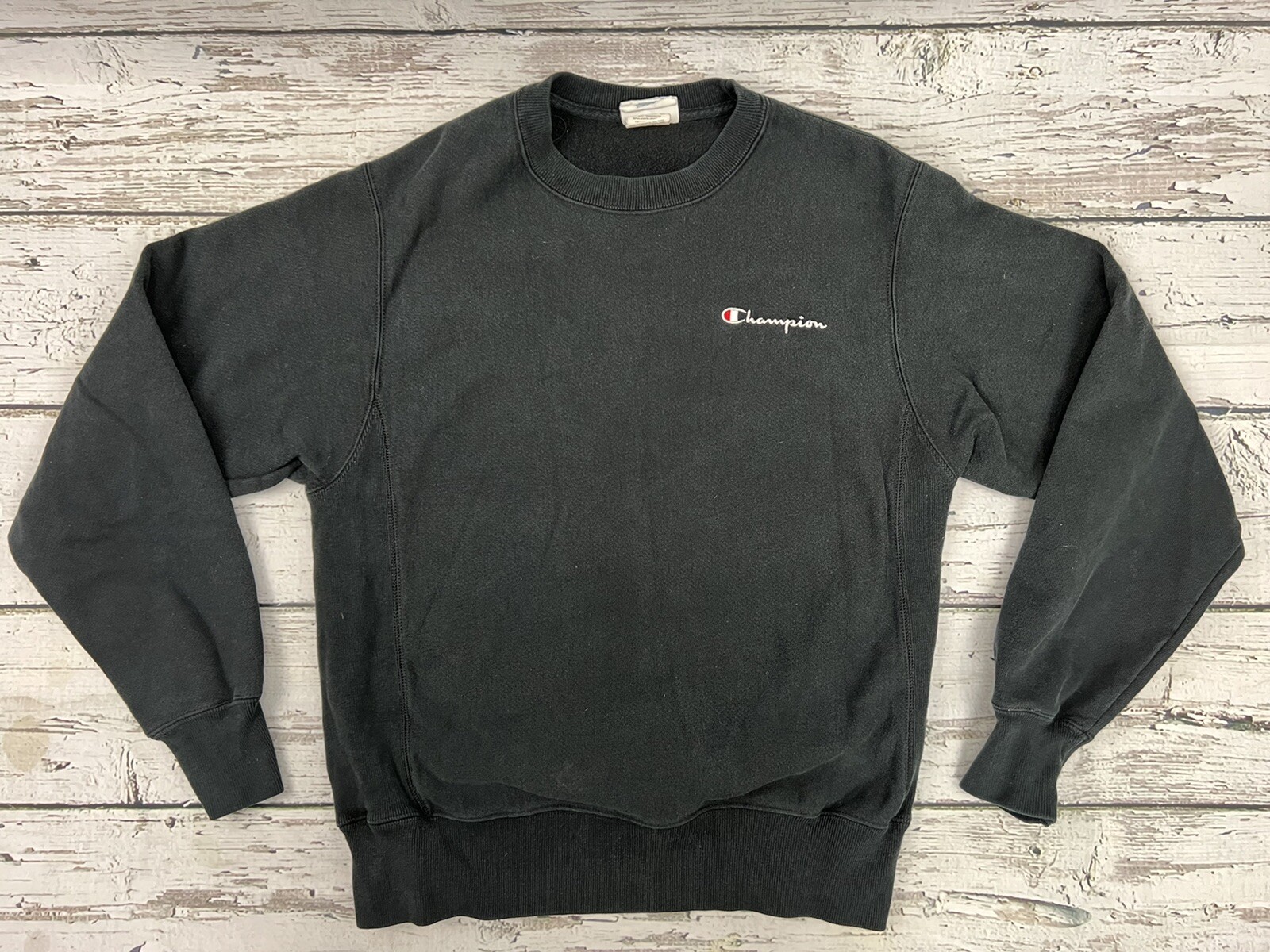 Champion Reverse Weave Black Script Spell Out Pul… - image 1