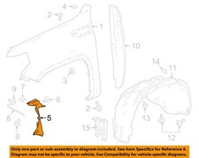GM OEM 19-23 Sierra 1500 Fender Fender Components-Upper Bracket 84492808