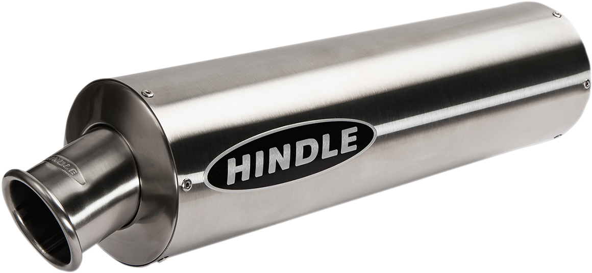 HINDLE Stealth Motorcycle Muffler 14" Stainless Must use Hindle Headers