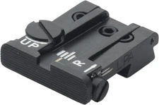 1911 Rear Adjustable Sight Gov Series 70,80,90 Black Serrated