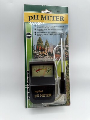Vtg Rapitest pH Meter Plant Garden Soil Tester New In Box - Acidic Basic Yard
