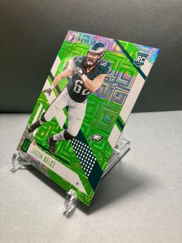 2017 JASON KELCE Unparalleled (RC) Lime Green Card# 120 - Picture 3 of 6