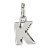Sterling Silver K Charm on sale Sterling Silver K Charm on sale