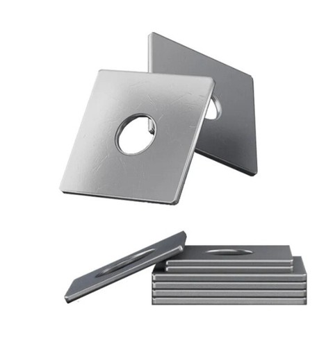 SQUARE PLATE WASHERS 40mm & 50mm HEAVY DUTY ZINC PLATED M6 M8 M10 M12 M16 M20 - 第 1/2 張圖片