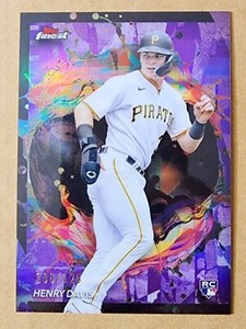 2024 Topps Finest Henry Davis Rare #289 Purple 106/125 Pirates Rookie RC Pirates