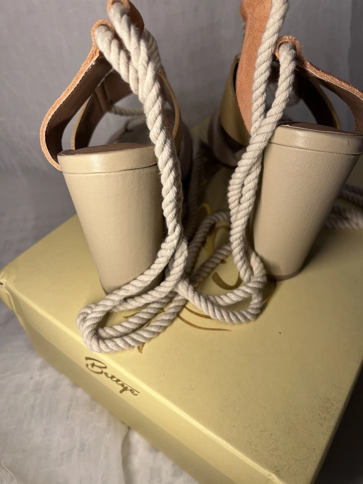 BETTYE MULLER 7,5 сандалии CALYPSO на шнуровке туфли каблуки замши цветной новый в коробке - Изображение 4 из 4