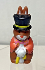 R. Dakin  Co. Top Hat Easter Bunny Pencil Topper  2" - Vintage 1984