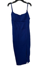 Fashion Nova Women's Dress Size XL Party Wild Ruby Mini Cobalt Blue Royal NWT