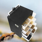 8-Grid Acrylic Reptile Breeding Tank Insect Spider Turtle Cage Pet Feeding Box