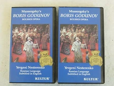 Mussorgsky's  BORIS GODUNOV  BOLSHOI OPERA  2 VHS In Clamshell  Kultur 1978