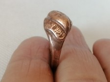 Stunning Rare Ancient Antique Roman Ring Bronze Legionary Artifact Authentic