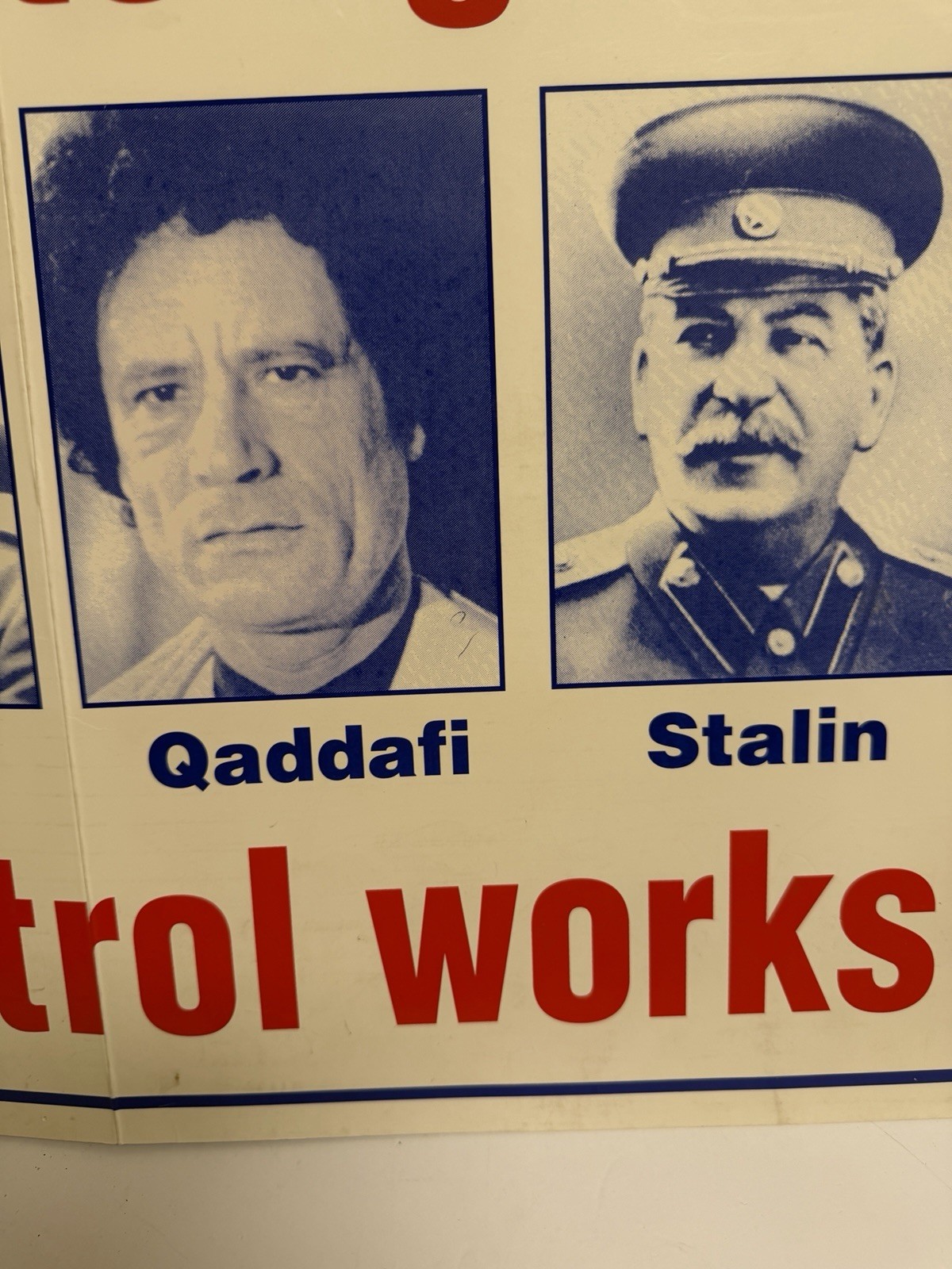 Vintage 1960's Pro Gun Control Political Poster 24" x 15"