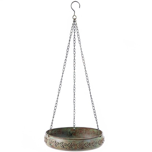 HLQMFHT Hanging Bird Baths for Outdoors, Outdoor Bird Bath, Metal Bird Feeder...