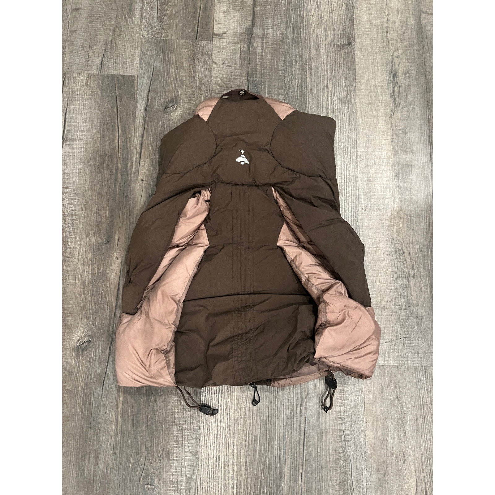 Hamcus x adidas Originals Puffer Vest Brown Mauve Techwear Modular Gilet Mens - second product detail image