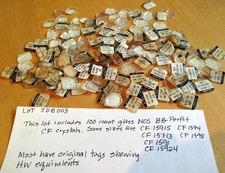 JDB003. PERFIT GLASS WRIST WATCH CRYSTALS STYLE CF, 100 TOTAL IN LOT VARIOUS SIZ