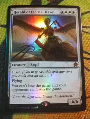 FOIL Herald of the Eternal Dawn - Foundations - NM - Magic: The Gathering - MTG
