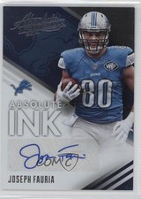2014 Panini Absolute Absolute Ink Joseph Fauria #AB-JF Auto 0f8