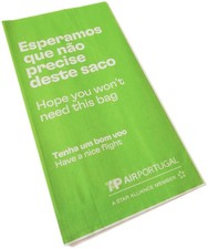 AIR SICKNESS BAG Sac pour Mal de l'Air SPUCKBEUTEL Bolsa TAP AIR Portugal