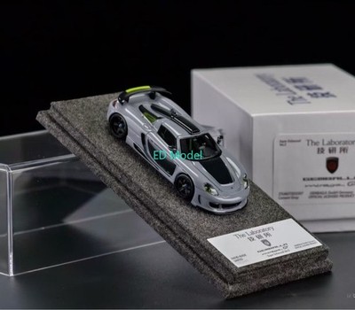 BN 1:64 Laboratory Gray Gemballa Mirage GT Sports Model Diecast Resin Car 