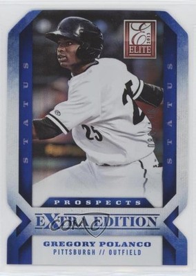 2013 Panini Elite Extra Edition Status Blue Die-Cut /100 Gregory Polanco 0q3