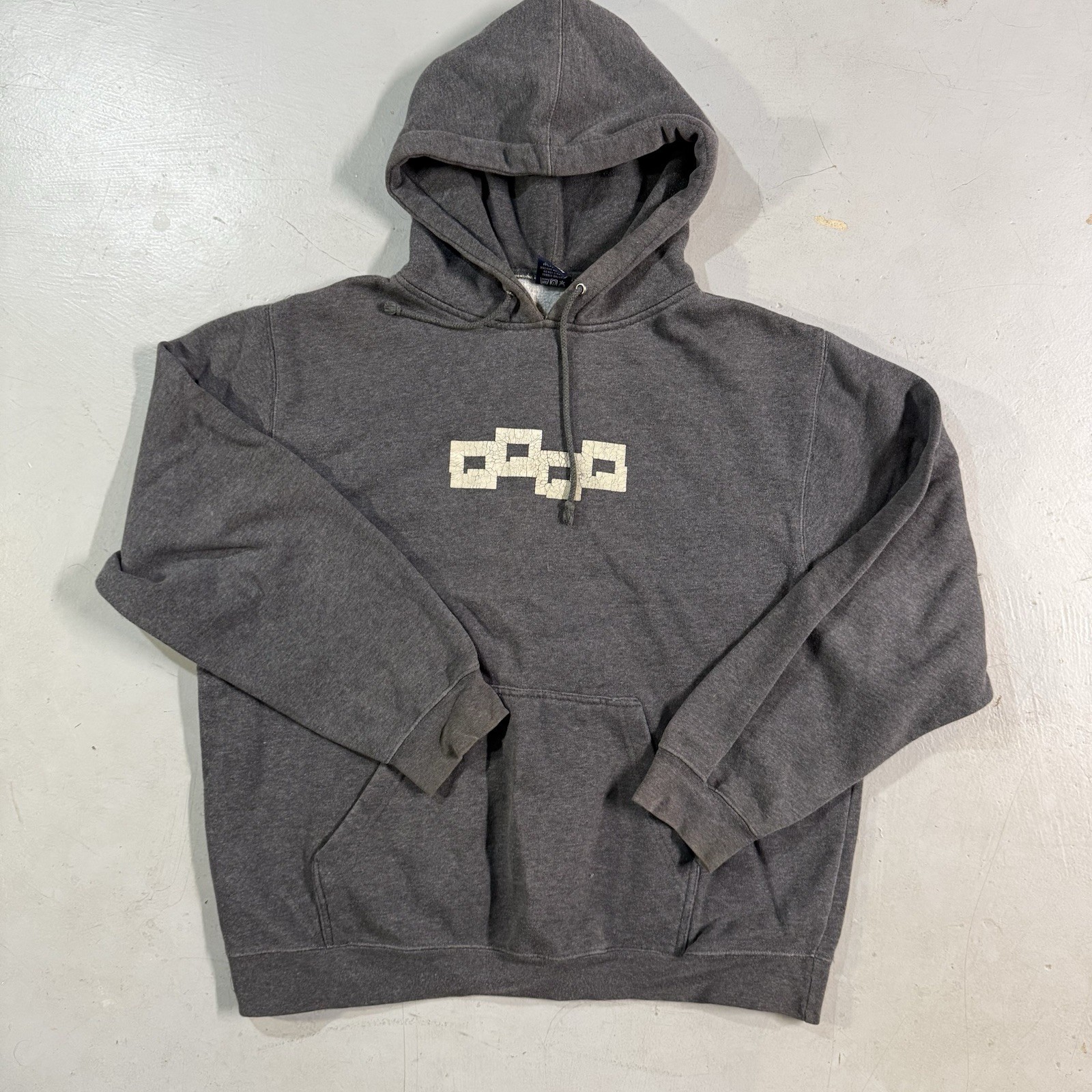 Four Square Hoodie 90s Vintage Skate Surf Snowboard Boxy Vtg Large