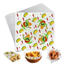 Frcctre 1000PK 12x12" Dry Waxed Deli Paper Sheets Sandwich Food Wraps