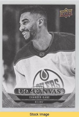 2024-25 Upper Deck Series 1 UD Canvas Black & White Evander Kane #C-68 READ 1mi6