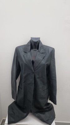 Conbipel Jacke aus Echtem Leder Frau Tg48 Schwarz AN17
