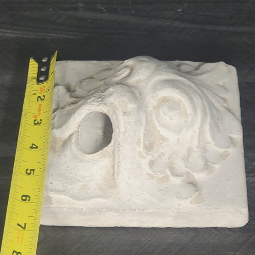 Stone Gargoyle Wall Fountain Spout Green Man Tile Concrete Garden Salvage - Picture 10 of 10