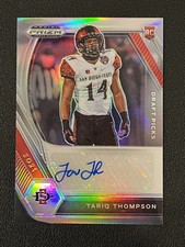 Tariq Thompson 2021 Panini Prizm Draft Picks Silver Auto RC Bills